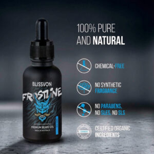 blissvon frostline premium beard oil – alpine mint (50ml)