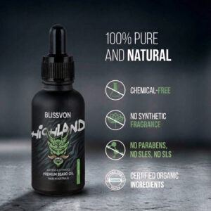 blissvon highland premium beard oil – herbal tonic (50ml)