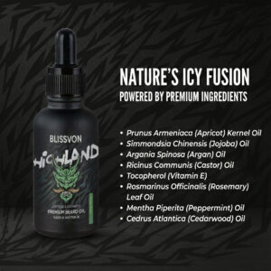 blissvon highland premium beard oil – herbal tonic (50ml)